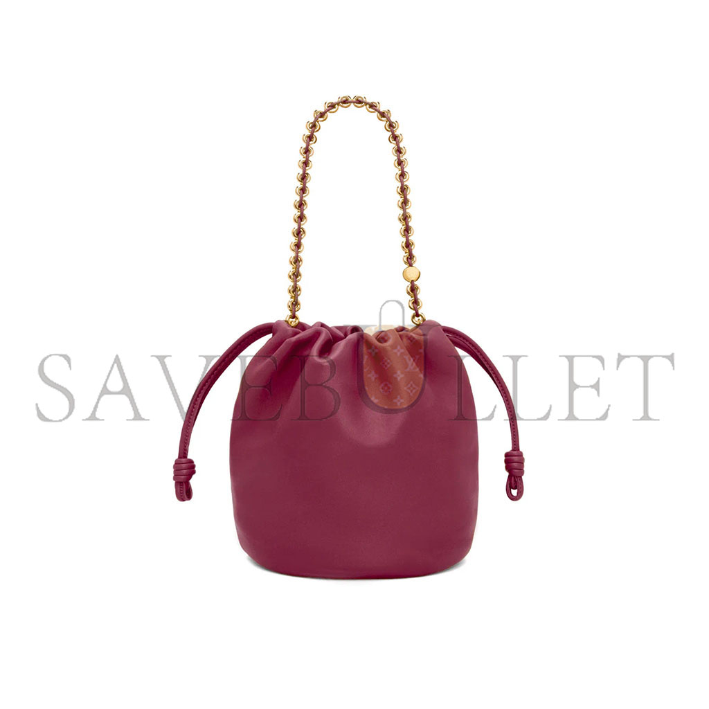 LOEWE FLAMENCO PURSE BUCKET IN MELLOW NAPPA LAMBSKIN A411FPBX02-1048 (32*24*17cm)